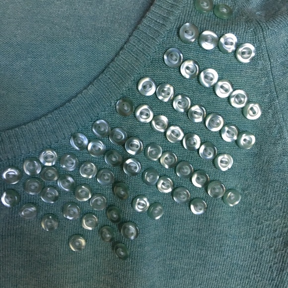 3 for $15 The Limited beaded sweater - Picture 3 of 6